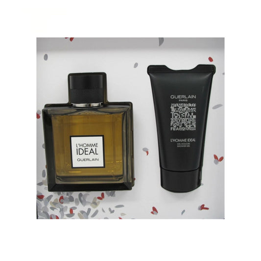 Guerlain L'Homme Ideal 3.3oz EDT Sp + 2.5oz S/G Gift Set For Men (Hard Box)