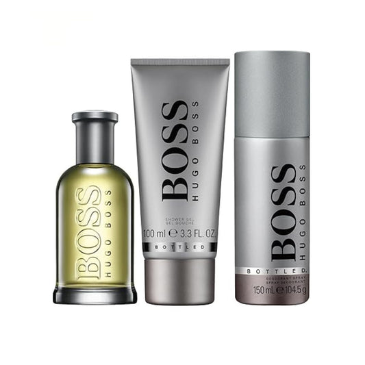 Hugo Boss Boss Bottled 3.3oz EDT 3PC Gift Set For Men