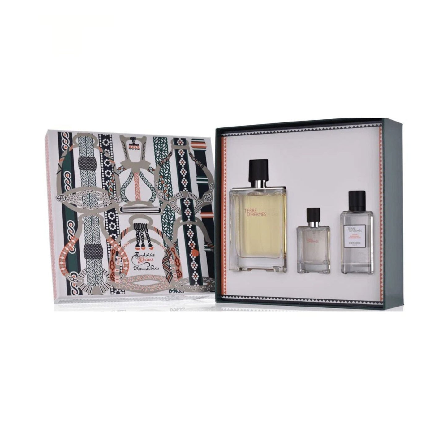 Hermes Terre D'Hermes 3.4oz EDT+12.5ml EDT+40ml A/S Gift Set For Men
