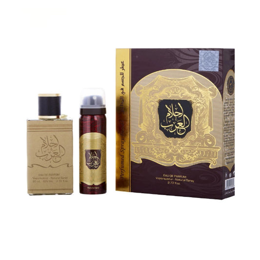 Ard Al Zaafaran Ahlam Al Arab (2 Pc) 2.7oz EDP - 1.7oz For Men GIFT SET