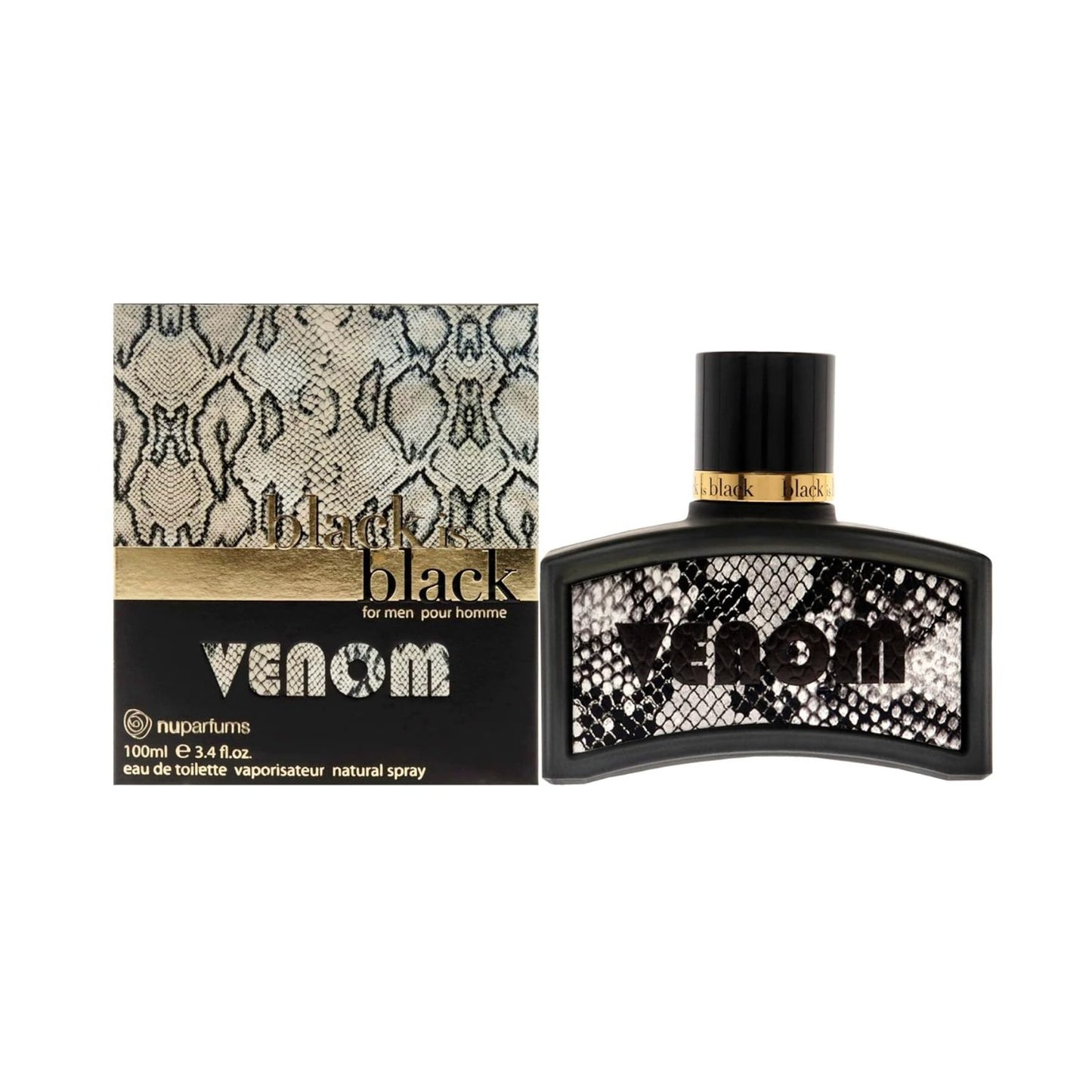 Black Is Black Venom 3.4oz EDT For Men