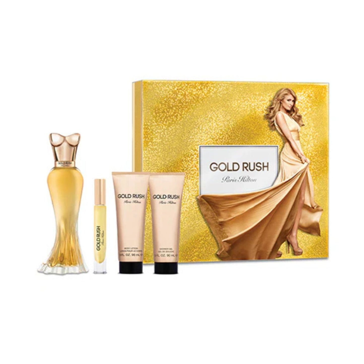 Paris Hilton Gold Rush Woman (4 Pc) GIFT SET
