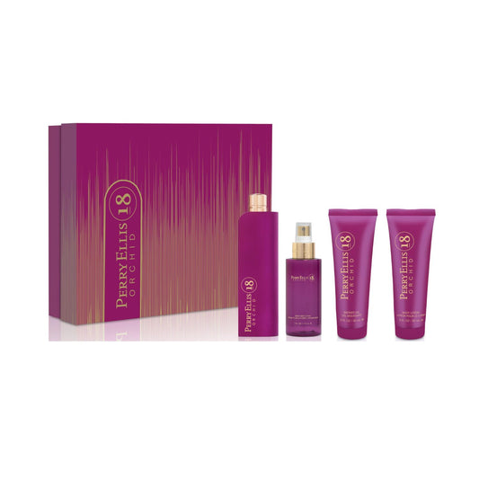 Perry Ellis 18 Orchid 4PC Gift Set For Women