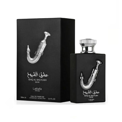 Lattafa Pride Ishq Al Shuyukh Silver 3.4oz EDP For Men