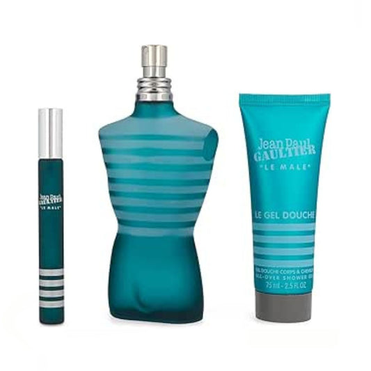 Jean Paul Gaultier Le Male 3PC Travel Gift Set For Men