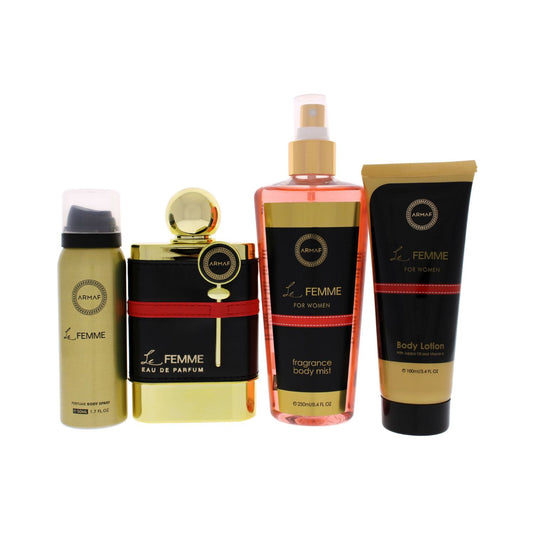 Armaf Le Femme 3.4oz EDP 4PC Gift Set For Women