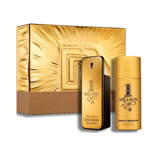 Paco Rabanne-1-million (2 Pc) 3.4oz EDT - 5.1oz DEO - For Men GIFT SET