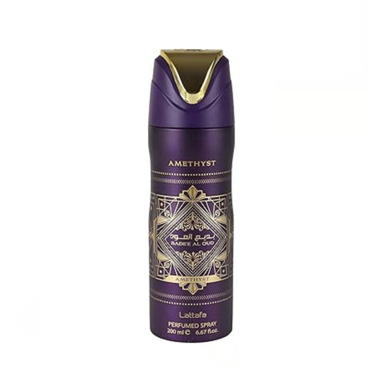 Lattafa Badee Al Oud Amethyst 6.7oz BODY SPRAY For Women