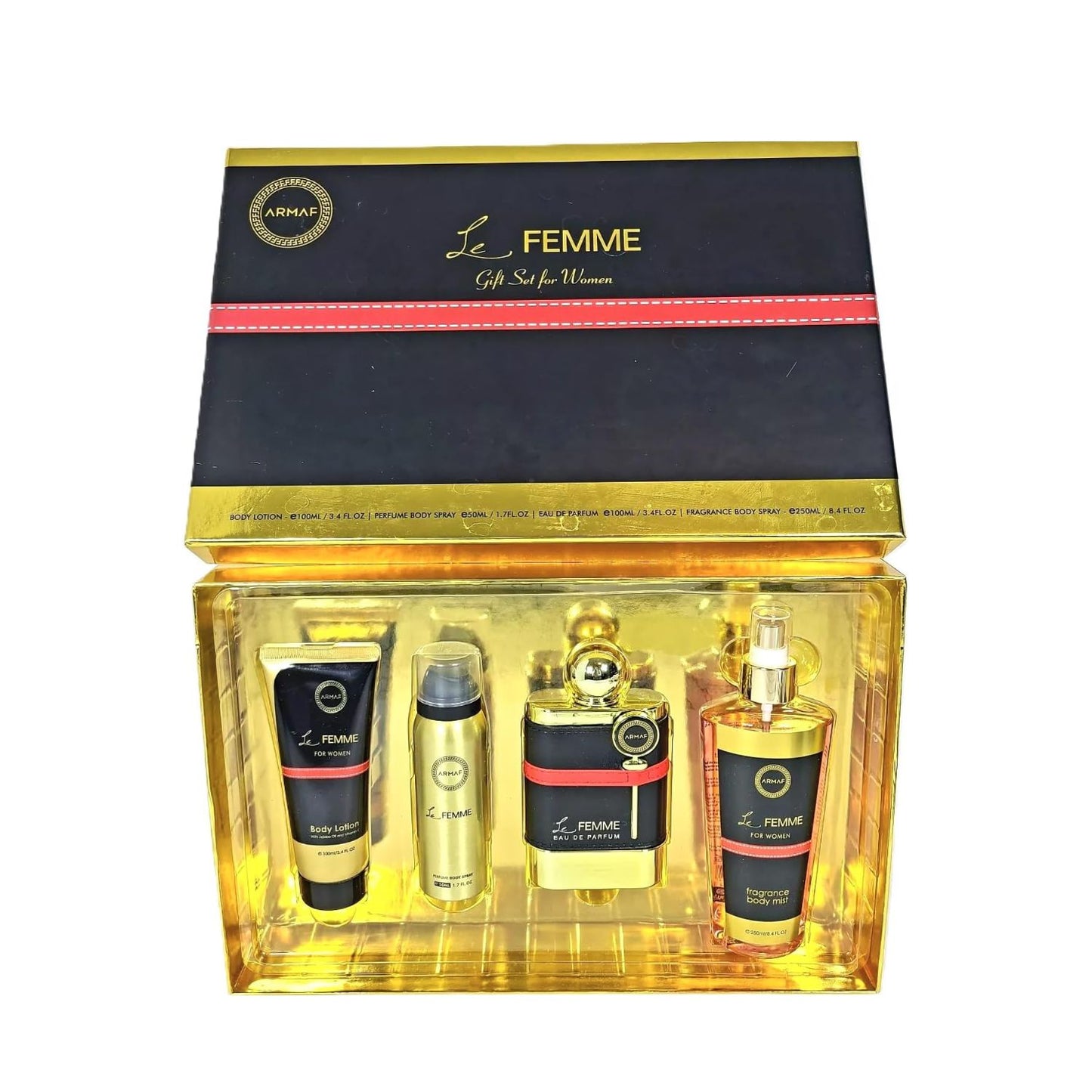 Armaf Le Femme 3.4oz EDP 4PC Gift Set For Women