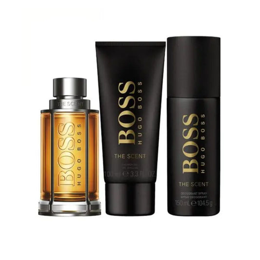 Hugo Boss The Scent 3.3oz 3PC Gift Set For Men