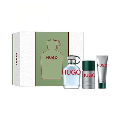 Hugo Boss Hugo Man (Green) 3PC Gift Set For Men