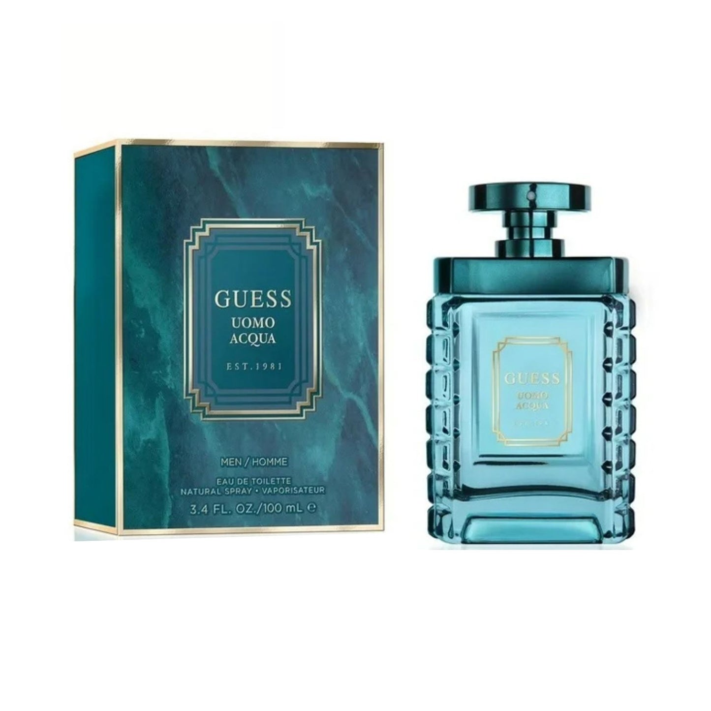 Guess Uomo Acqua 3.4oz EDT For Men