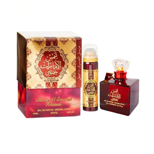 Ard Al Zaafaran Shams Al Emarat Khususi (2 Pc) 3.4oz EDP Unisex GIFT SET