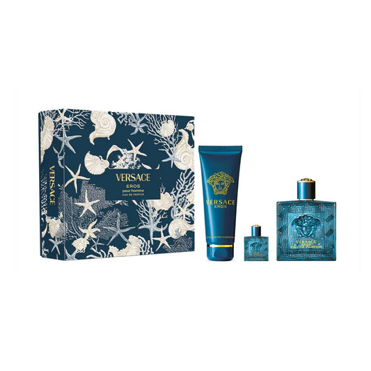 Versace Eros 3PC Gift Set For Men (Hard Box)