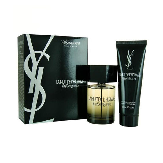 Yves Saint Laurent La Nuit De L'Homme 3.3oz EDT Sp 2PC Gift Set For Men