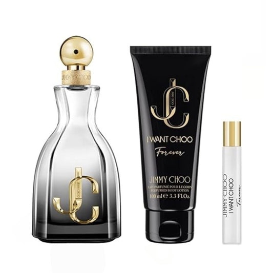Jimmy Choo I Want Choo Forever 3PC Gift Set For Women (Hard Box)