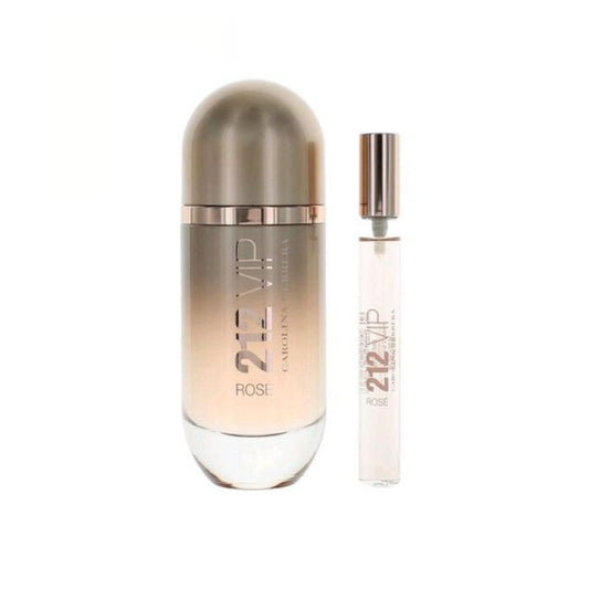 Carolina Herrera VIP Rose 2.7oz EDP Sp + 0.34oz EDP Gift Set For Women