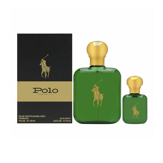 Ralph Lauren Polo Green (2 Pc) 4.0oz EDT - 15ml EDT - For Men GIFT SET