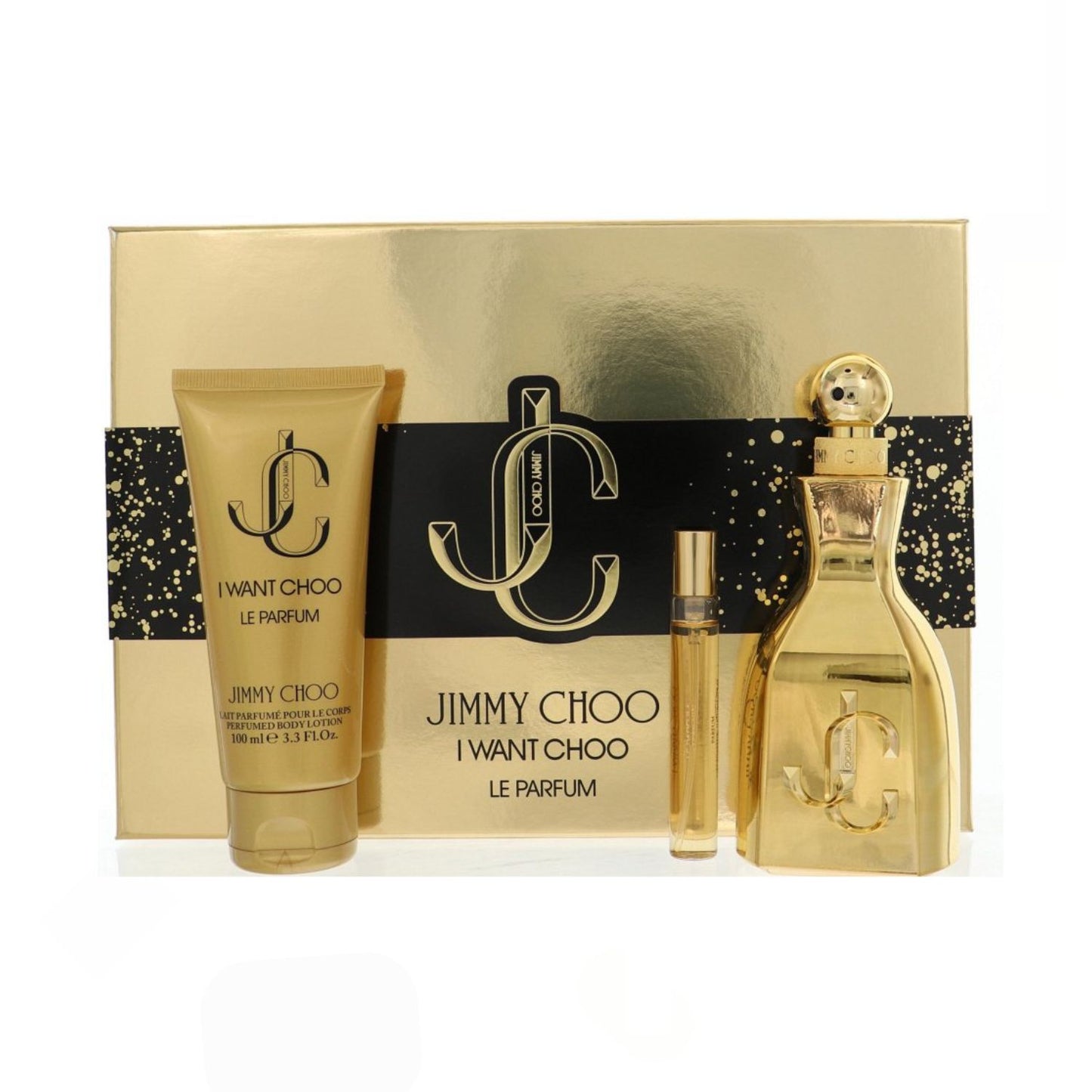 Jimmy Choo I Want Choo Le Parfum 3PC Gift Set For Women (Hard Box)