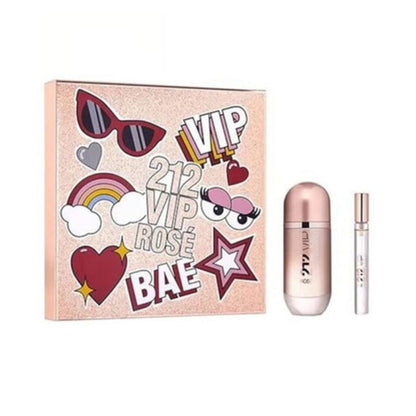 Carolina Herrera VIP Rose 2.7oz EDP Sp + 0.34oz EDP Gift Set For Women