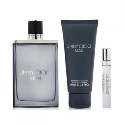 Jimmy Choo Man 3.3oz 3PC Gift Set For Men (Hard Box)