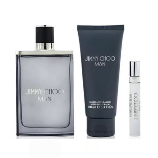Jimmy Choo Man 3.3oz 3PC Gift Set For Men (Hard Box)