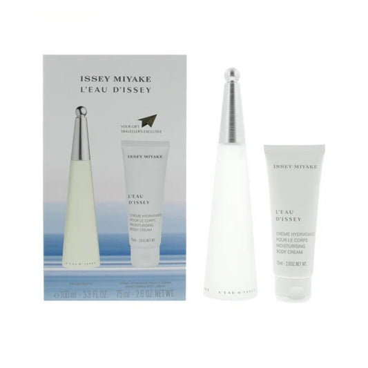 Issey Miyake L'Eau D'Issey 3.3oz EDT Sp + 2.6oz B/C Travel Gift Set For Women