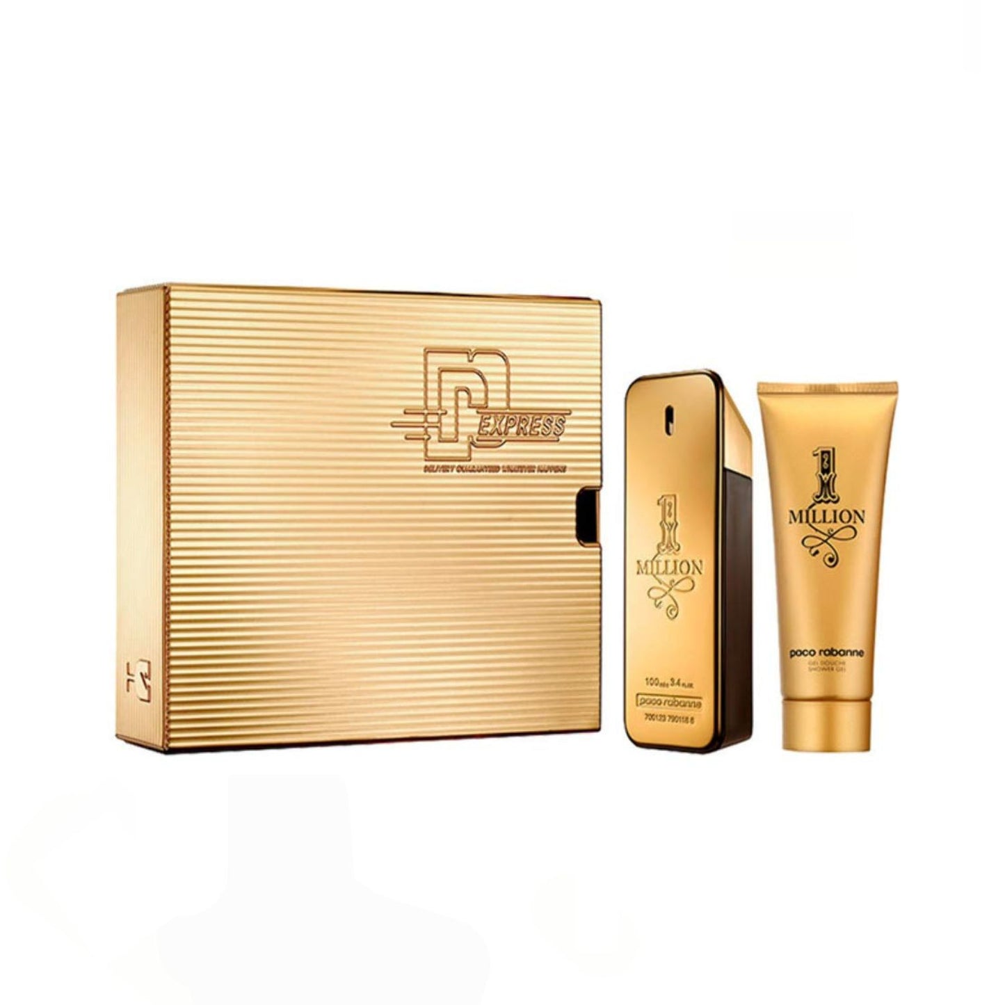 Paco Rabanne 1 Million 3.4oz EDT Sp + 3.4oz S/G Gift Set For Men