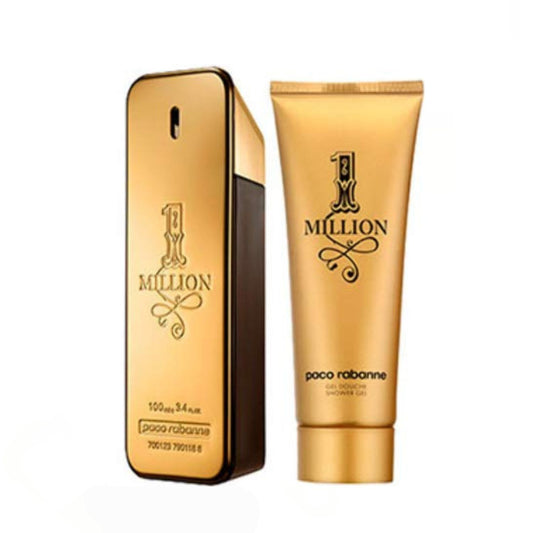 Paco Rabanne 1 Million 3.4oz EDT Sp + 3.4oz S/G Gift Set For Men