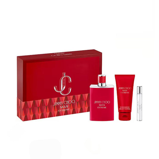 Jimmy Choo Man Extreme 3PC Gift Set For Men (Hard Box)