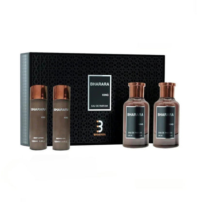 Bharara King 3.4oz EDP 4PC Gift Set For Men