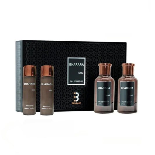 Bharara King 3.4oz EDP 4PC Gift Set For Men