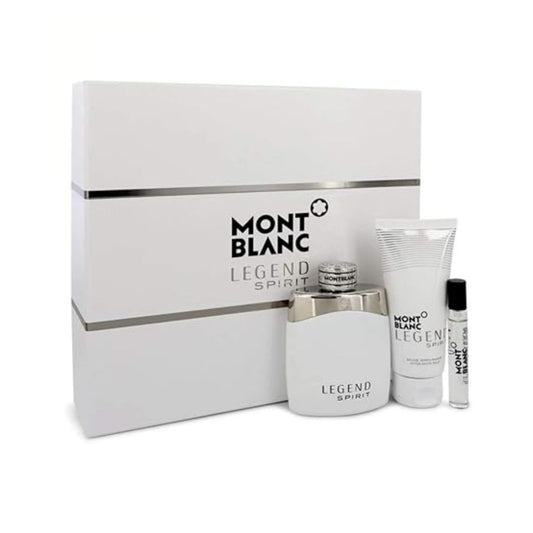 Mont Blanc Legend Spirit 3PC Gift Set For Men (Hard Box)