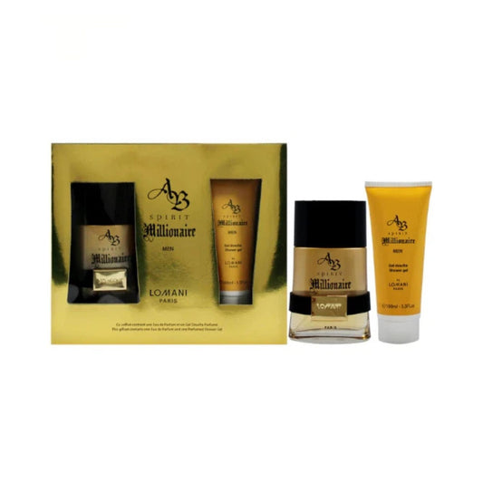 Lomani A.B Spirit Millionaire 3.3oz EDP Gift Set For Men (Window Box)