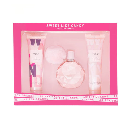 Ariana Grande Sweet Like Candy 3.4oz 3PC Gift Set For Women (Window Box)